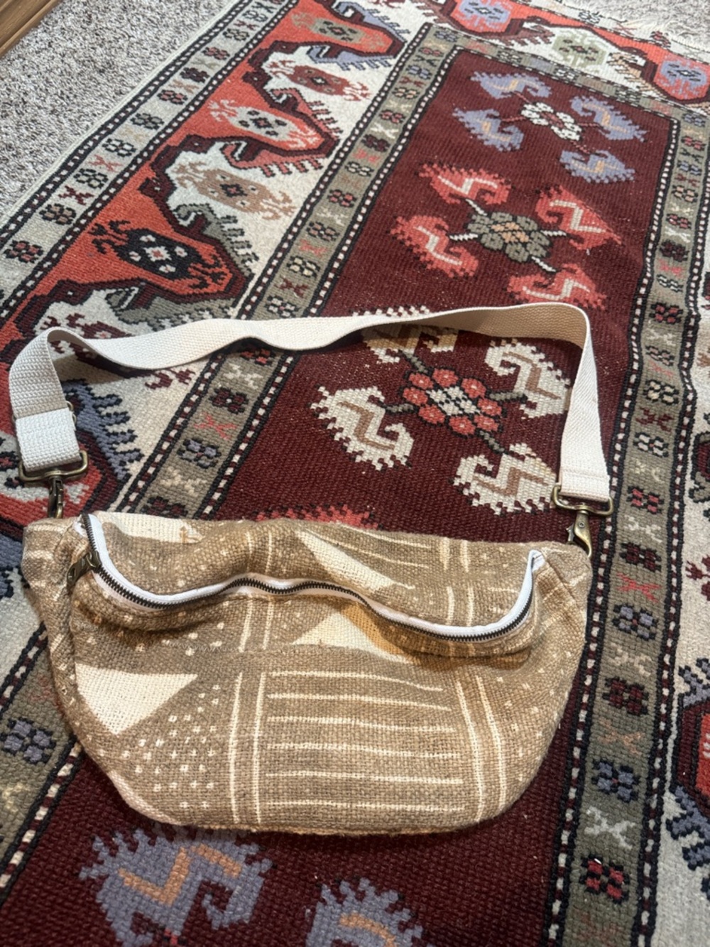 Jenna Bee Vintage Tan Sling Bag